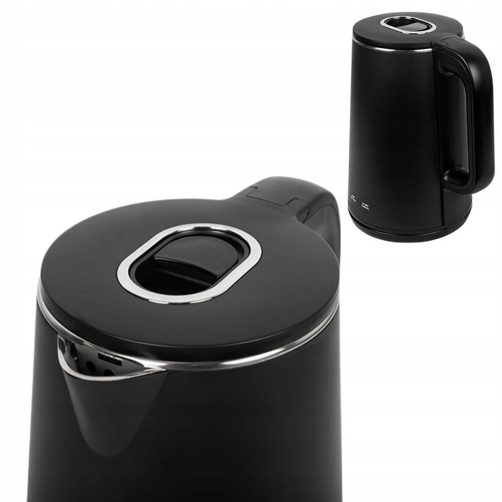 Elkedel 1,9 Liter med Temperaturstyring og LED Display – 1500W Sort Elektrisk Kedel