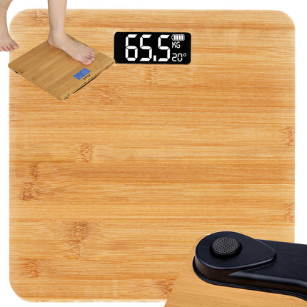 Elektronisk bambu digital badvåg med temperaturmätning 