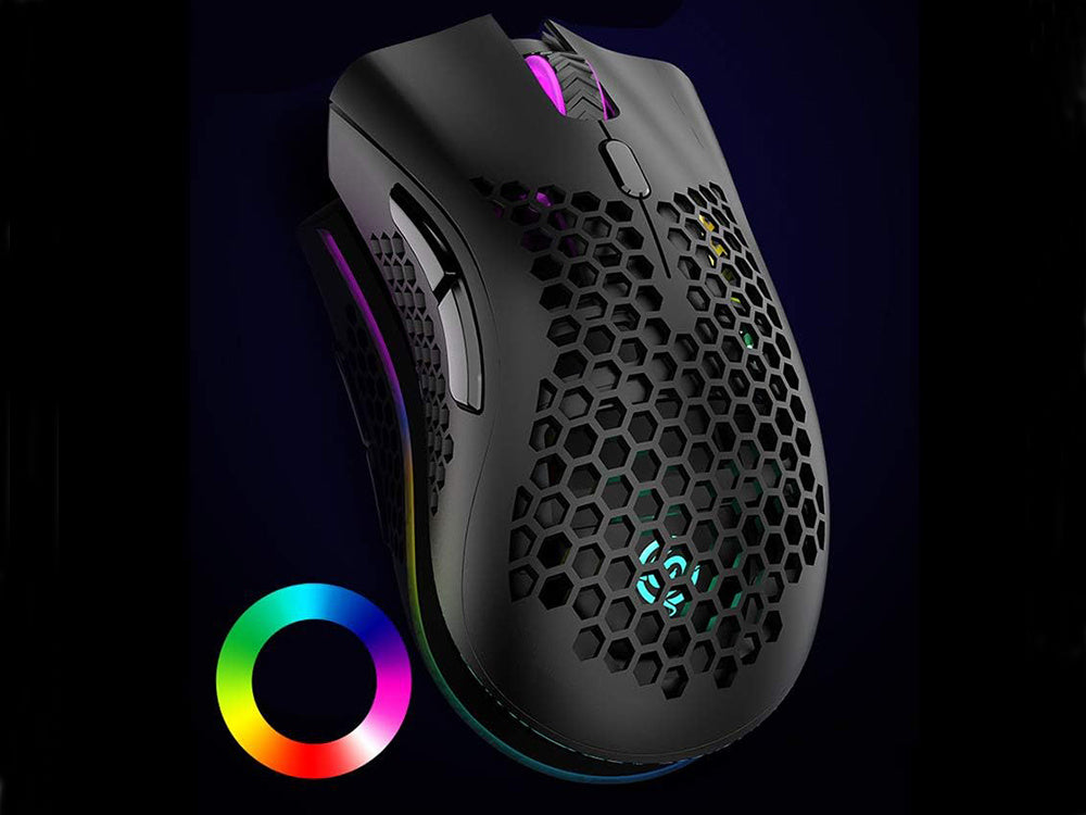 2.4GHz Gaming mus med RGB Lys og Justerbar DPI