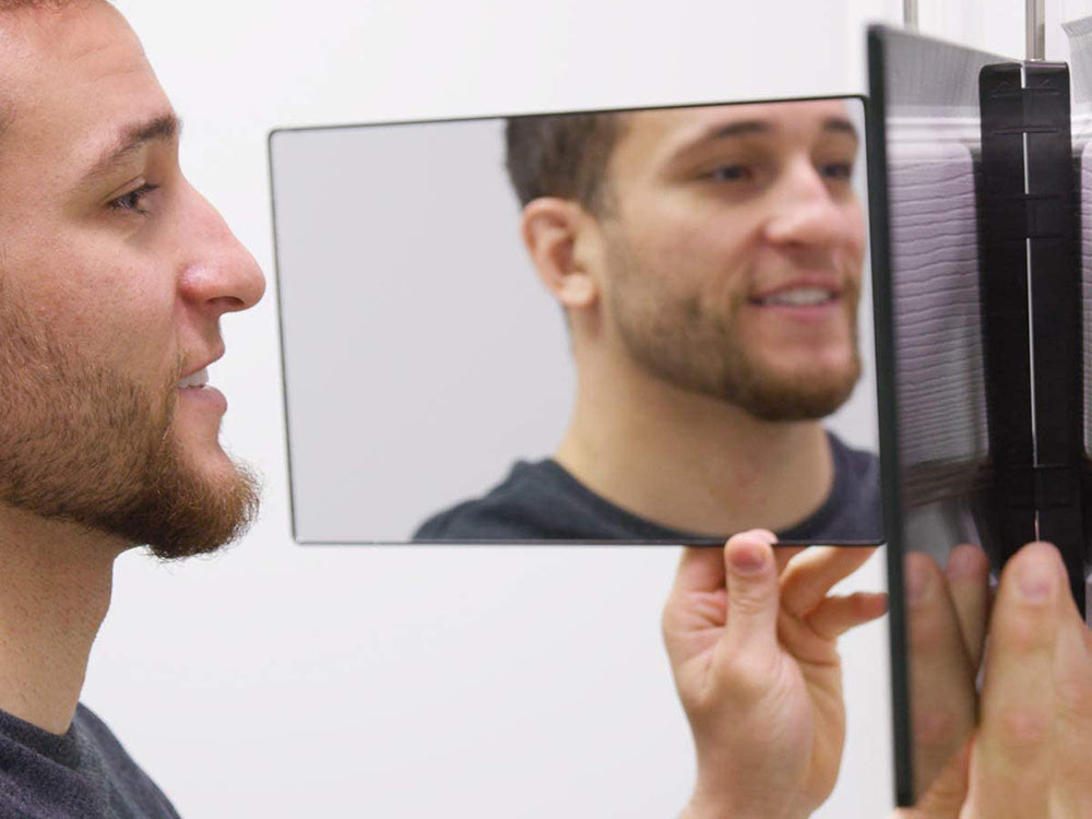 3-delad hopfällbar sminkspegel 