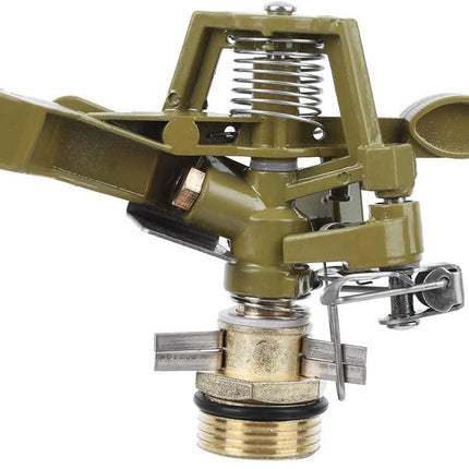 Effektiv 360° roterande metall trädgårdsvatten - perfekt för alla grönområden 