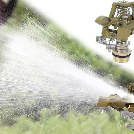 Effektiv 360° roterande metall trädgårdsvatten - perfekt för alla grönområden 