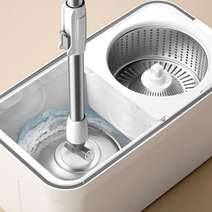 360 roterande mopp med 2x mikrofiberkuddar - effektiv och ergonomisk rengöring