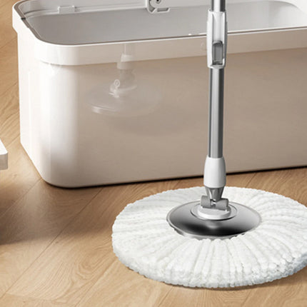 360 roterande mopp med 2x mikrofiberkuddar - effektiv och ergonomisk rengöring