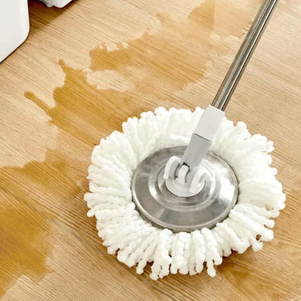 360 roterande mopp med 2x mikrofiberkuddar - effektiv och ergonomisk rengöring