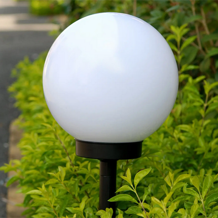 Soldrivna trädgårdsglobslampor 10 cm med Sensor i flera färger - 4 st