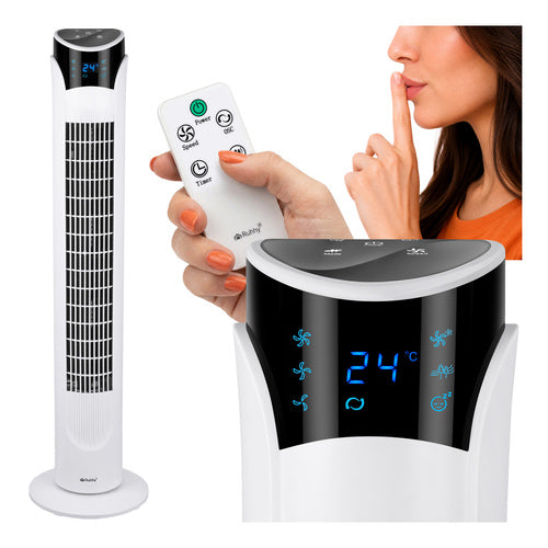 Tårnventilator 83 cm med Fjernbetjening – Støjsvag 45W