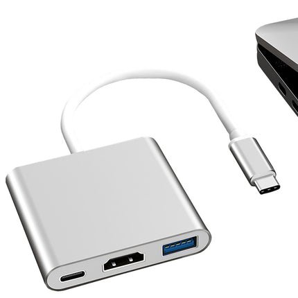 3-i-1 USB-C Adapter Hub med USB 3.0 och HDMI 4K