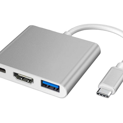 3-i-1 USB-C Adapter Hub med USB 3.0 och HDMI 4K