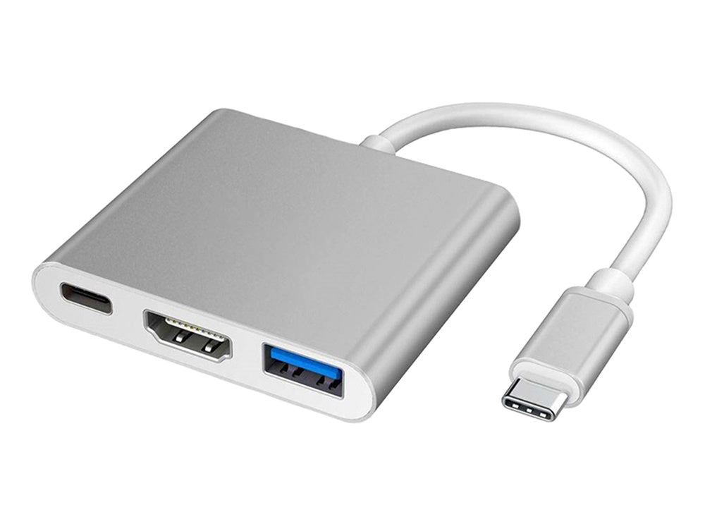3-i-1 USB-C Adapter Hub med USB 3.0 och HDMI 4K