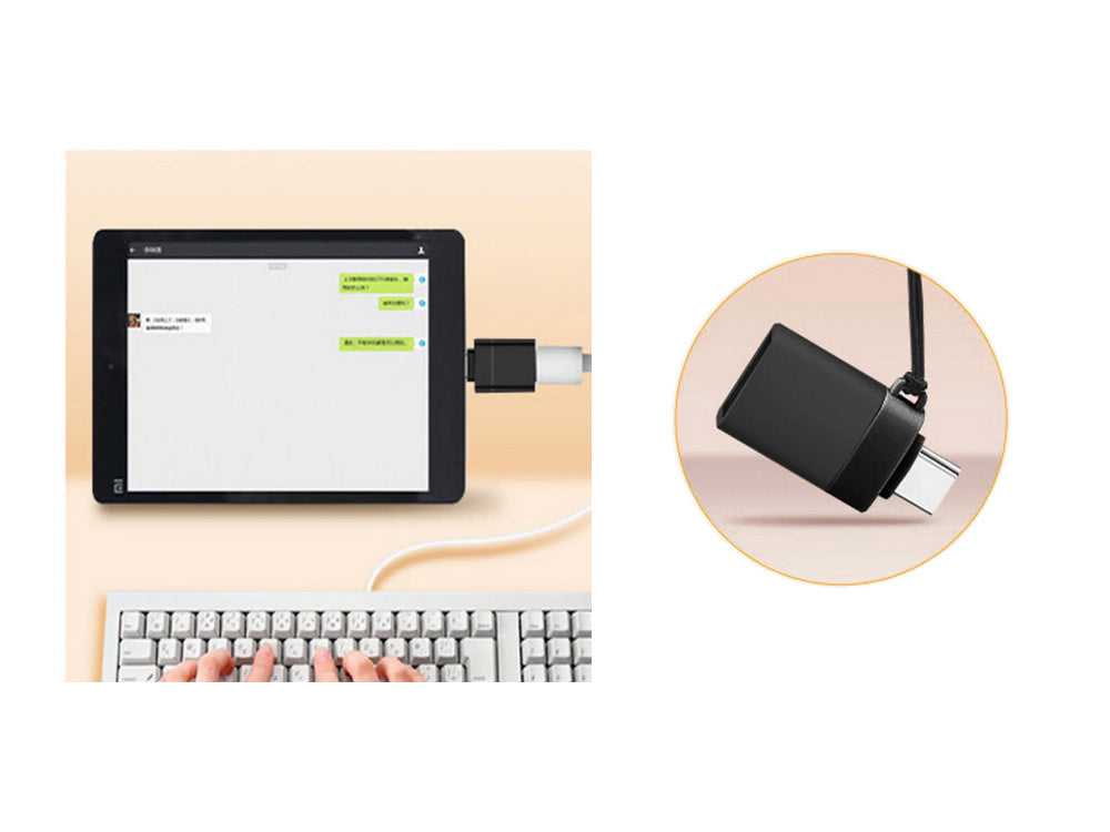 Adapter USB-C til USB 3.0 Sort