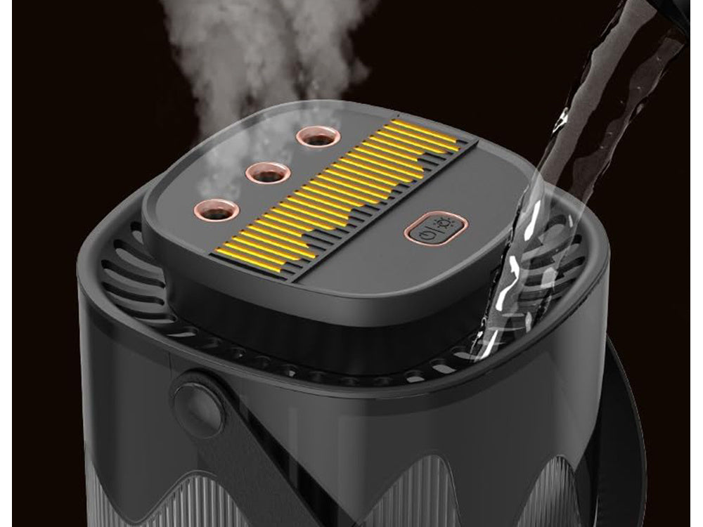 Luftfuktare &amp; Aroma Diffuser – 3000 ml med RGB-ljus &amp; USB