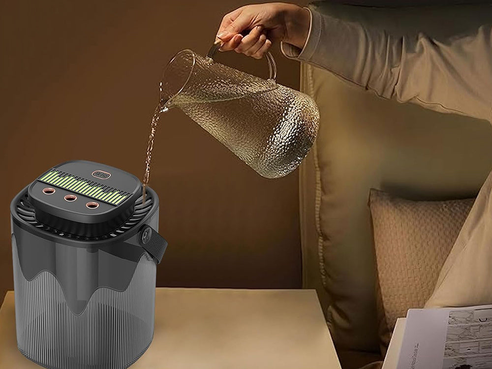 Luftfuktare &amp; Aroma Diffuser – 3000 ml med RGB-ljus &amp; USB