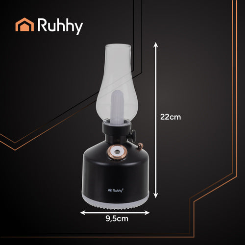 Luftfuktare & Nattlampa – USB, 14 RGB-färger, trådlös, retro