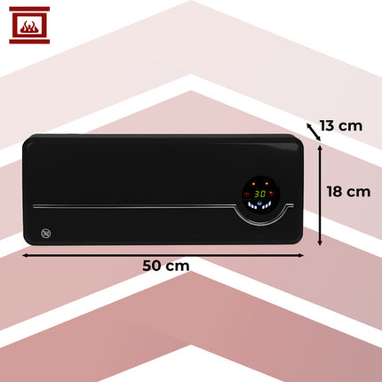 Värmefläkt 2000W med Wi-Fi och fjärrkontroll – Smart väggmonterad värmefläkt