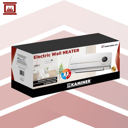 Värmefläkt 2000W med Wi-Fi och fjärrkontroll – Smart väggmonterad värmefläkt