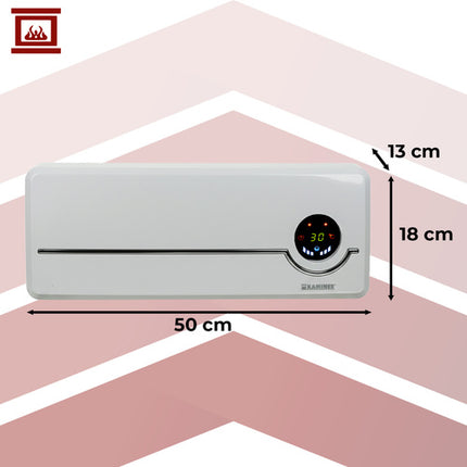 Värmefläkt 2000W med Wi-Fi och fjärrkontroll – Smart väggmonterad värmefläkt