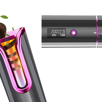 Automatisk sladdlös roterande locktång - Perfekta lockar när du är på språng 