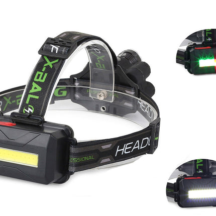 Kraftfull pannlampa - 5x LED, 400m räckvidd