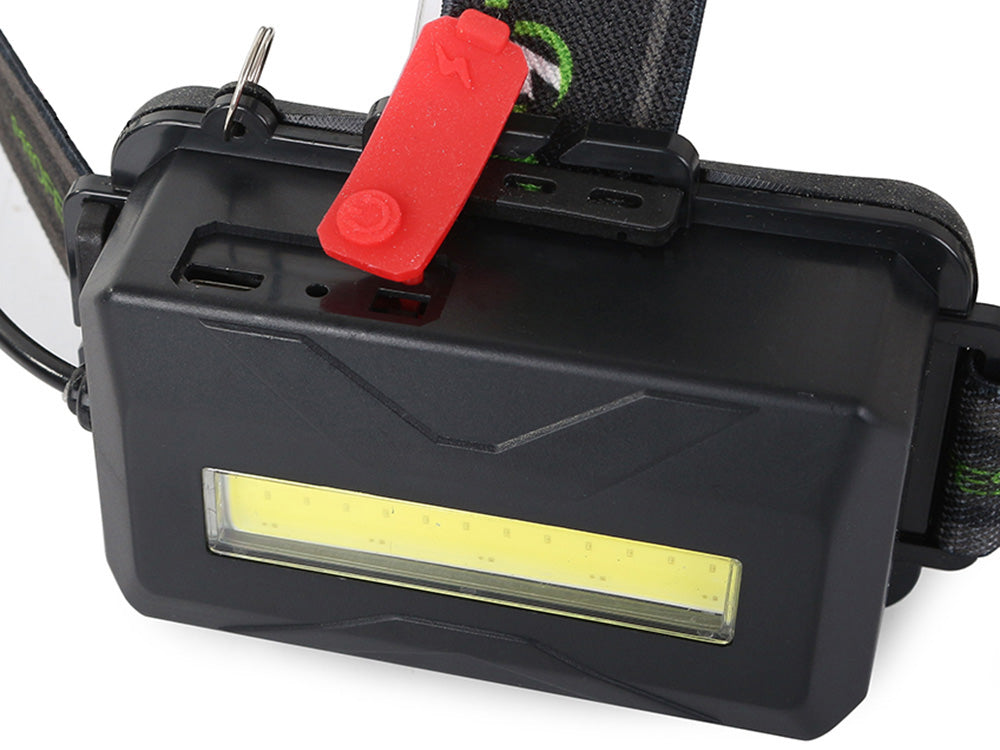 Kraftfull pannlampa - 5x LED, 400m räckvidd