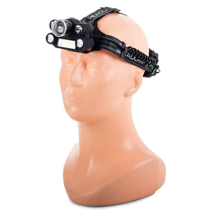 Kraftfull pannlampa - 5x LED, 400m räckvidd