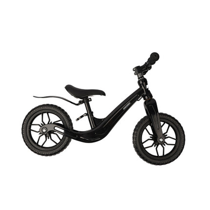 Løbecykel til børn 2+ – Letvægts med 12" EVA hjul & skulderrem – sort