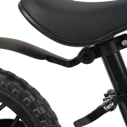 Løbecykel til børn 2+ – Letvægts med 12" EVA hjul & skulderrem – sort