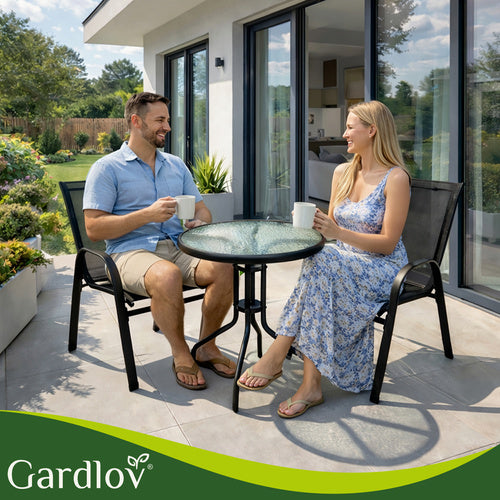 Havemøbelsæt – Bord og 2 Stole til Terrasse og Have