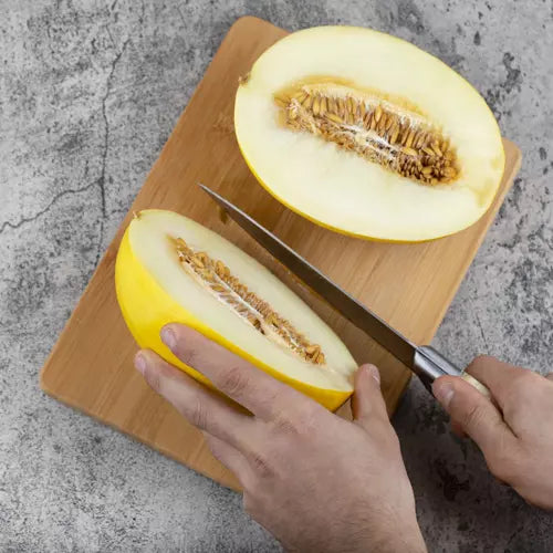 Bambu skärbräda Set med 4 delar + hållare 