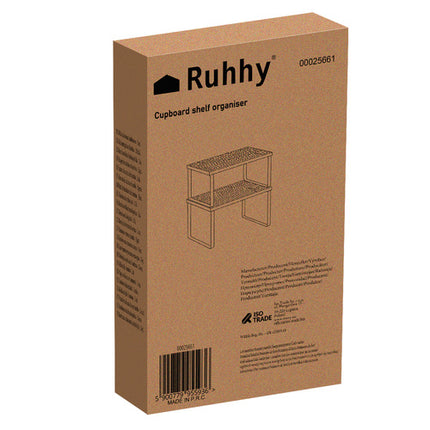 Bambus Krydderihylde – 2-i-1 Køkkenorganisator til Bordet