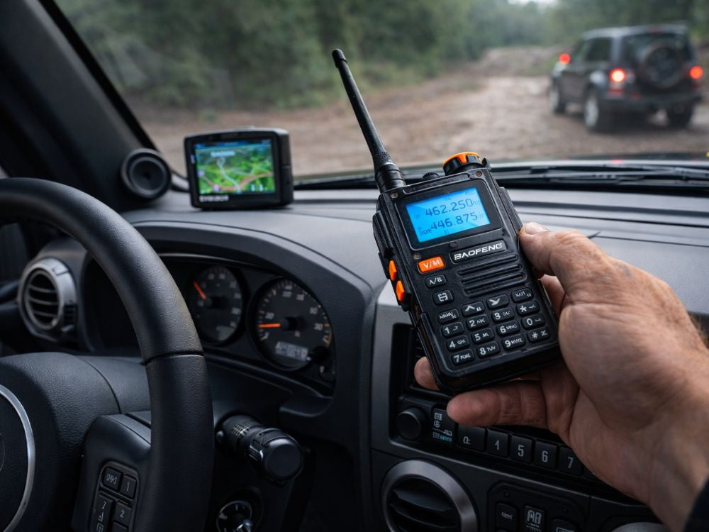 Walkie Talkie, 2600 mAh Batteri, Op til ca. 25 km rækkevidde