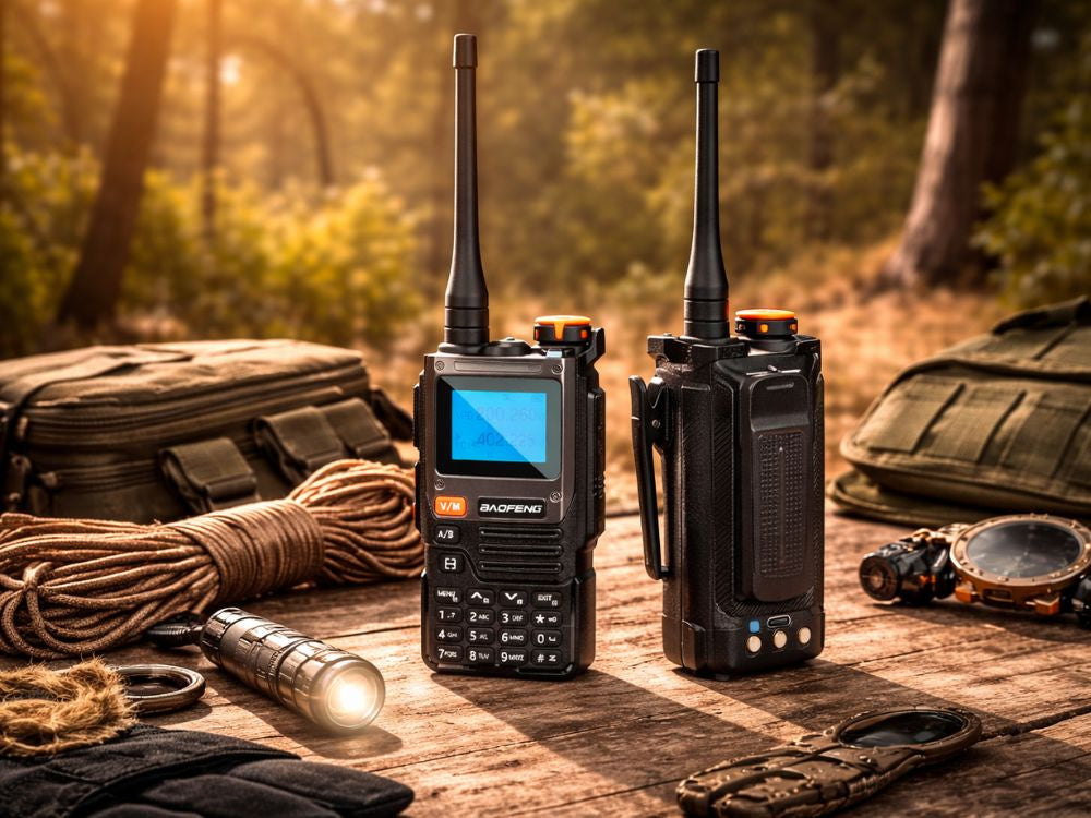 Walkie Talkie, 2600 mAh Batteri, Op til ca. 25 km rækkevidde