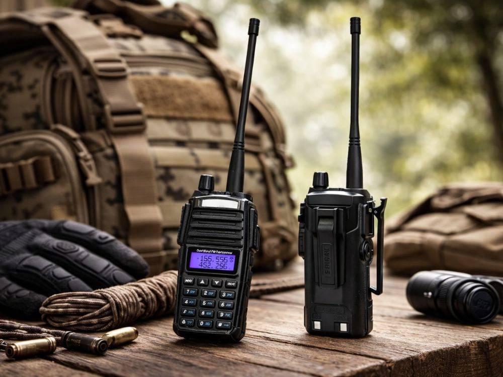 Walkie Talkie – 2800 mAh Batteri, Op til ca. 10 km rækkevidde