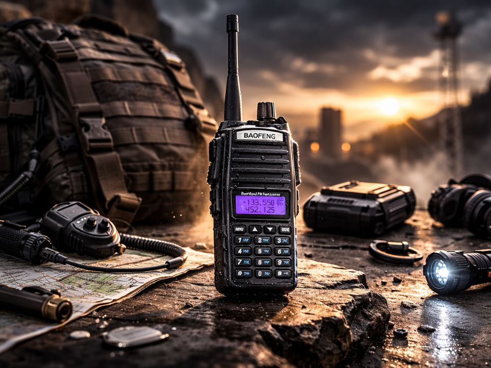 Walkie Talkie – 2800 mAh Batteri, Op til ca. 10 km rækkevidde