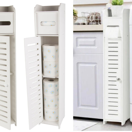 Smalt Badeværelsesskab – Perfekt til Opbevaring i Små Rum