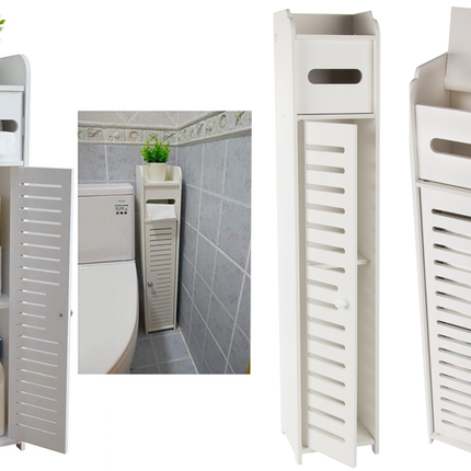 Smalt Badeværelsesskab – Perfekt til Opbevaring i Små Rum