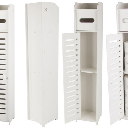 Smalt Badeværelsesskab – Perfekt til Opbevaring i Små Rum