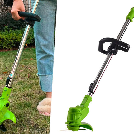 Sladdlös grästrimmer / kantklippare inkl. Batteri - Komplett set för trädgårdsskötsel