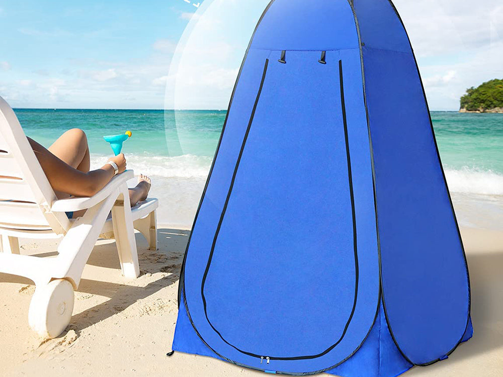 Strandtält för omklädningsrum, dusch eller toalett