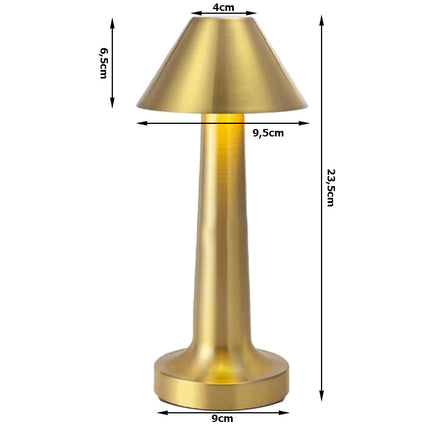 Smart Lampe med Touch Funktion – 3-Trins Lys & Genopladelig Batteri