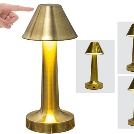 Smart Lampe med Touch Funktion – 3-Trins Lys & Genopladelig Batteri