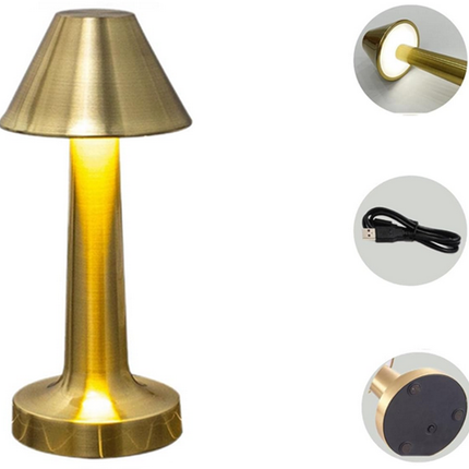 Smart Lampe med Touch Funktion – 3-Trins Lys & Genopladelig Batteri