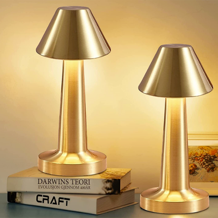 Smart Lampe med Touch Funktion – 3-Trins Lys & Genopladelig Batteri