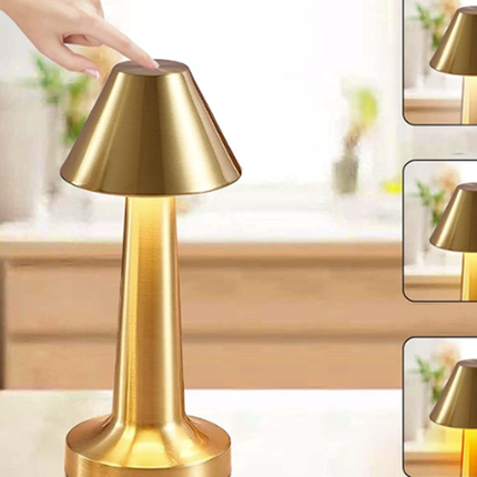 Smart Lampe med Touch Funktion – 3-Trins Lys & Genopladelig Batteri