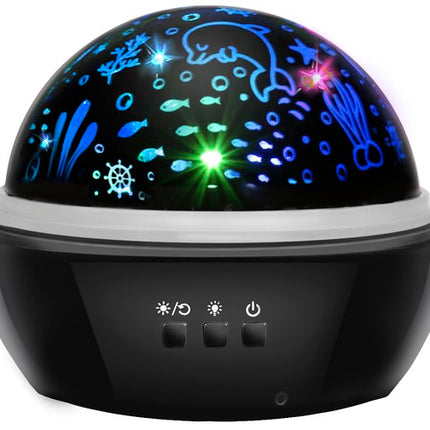 Natthimlens och havets värld Projektor Nattlampa - En magisk resa i sömnens rike!