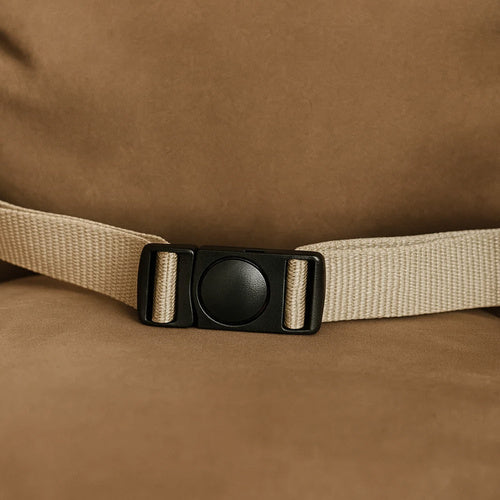 Barnsvinga för inomhusbruk – Velour & Trä – Beige (12 mån.+)