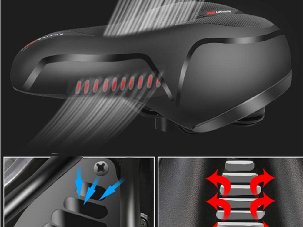 Sportcykelsadel: Ultrakomfort med reflex och ventilation