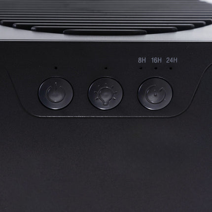 Mini Luftaffugter med LED-lys og timer – kompakt og  komfort til hverdagens fugtproblemer