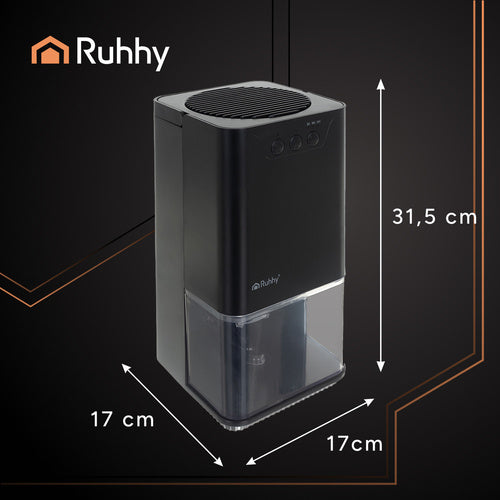 Miniavfuktare med LED-lampa och timer – kompakt och bekväm för vardagliga fuktproblem