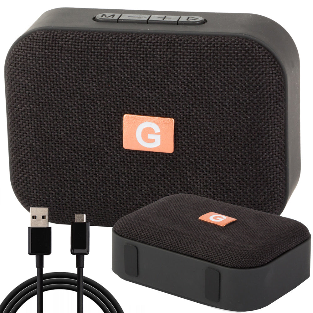 Kompakt trådlös Bluetooth-högtalare med FM-radio